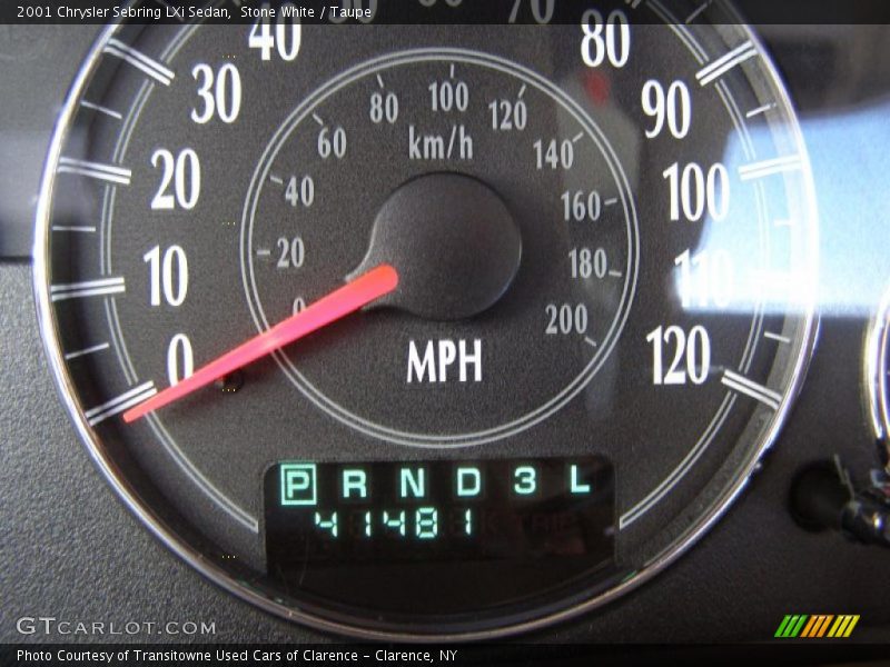 Stone White / Taupe 2001 Chrysler Sebring LXi Sedan