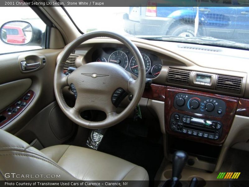 Stone White / Taupe 2001 Chrysler Sebring LXi Sedan