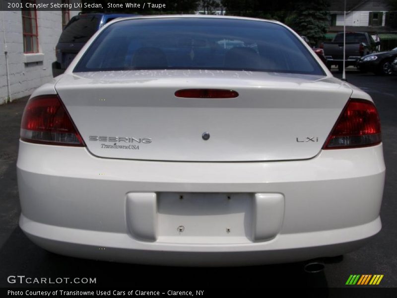 Stone White / Taupe 2001 Chrysler Sebring LXi Sedan