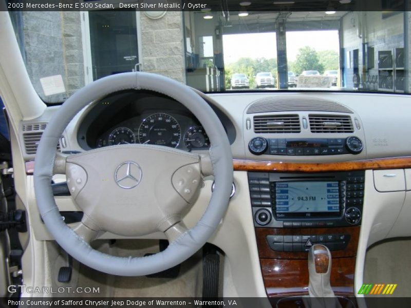 Desert Silver Metallic / Oyster 2003 Mercedes-Benz E 500 Sedan