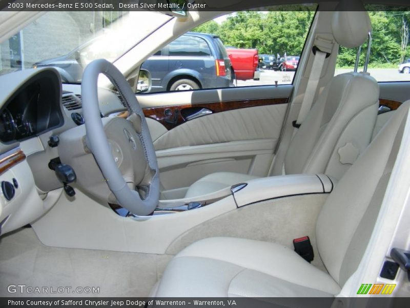 Desert Silver Metallic / Oyster 2003 Mercedes-Benz E 500 Sedan
