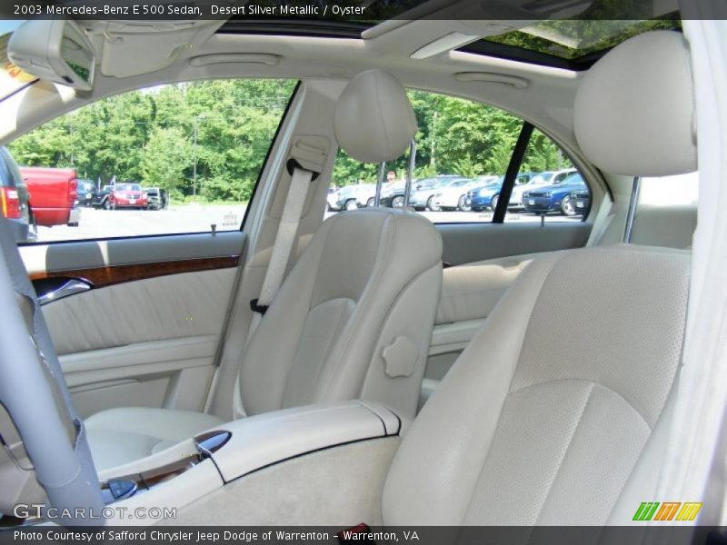 Desert Silver Metallic / Oyster 2003 Mercedes-Benz E 500 Sedan