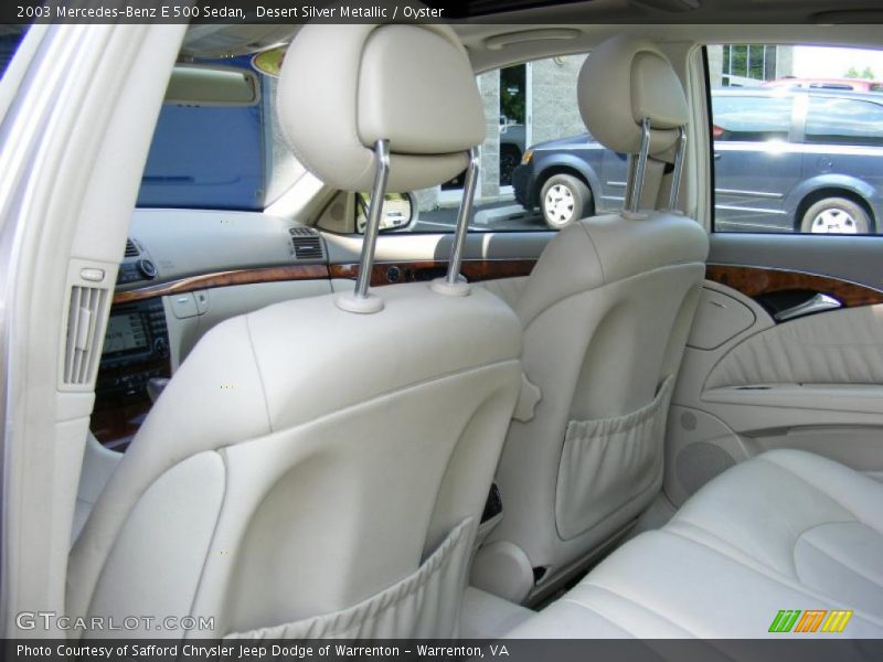 Desert Silver Metallic / Oyster 2003 Mercedes-Benz E 500 Sedan