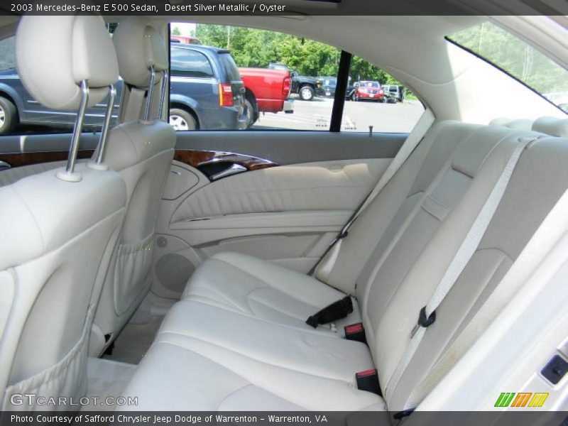 Desert Silver Metallic / Oyster 2003 Mercedes-Benz E 500 Sedan