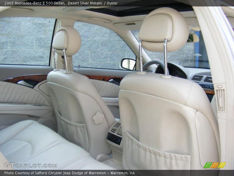 Desert Silver Metallic / Oyster 2003 Mercedes-Benz E 500 Sedan