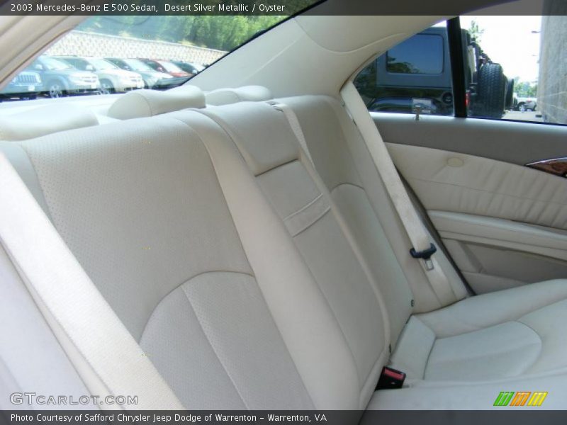 Desert Silver Metallic / Oyster 2003 Mercedes-Benz E 500 Sedan