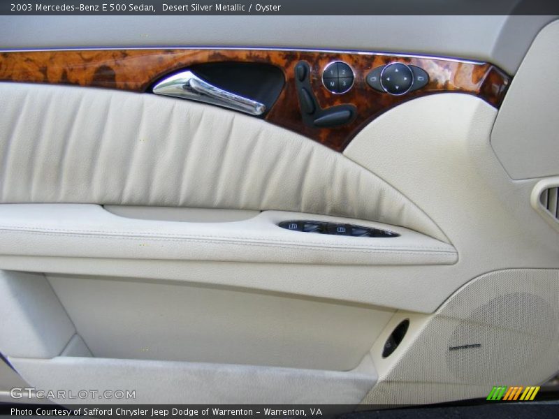 Desert Silver Metallic / Oyster 2003 Mercedes-Benz E 500 Sedan