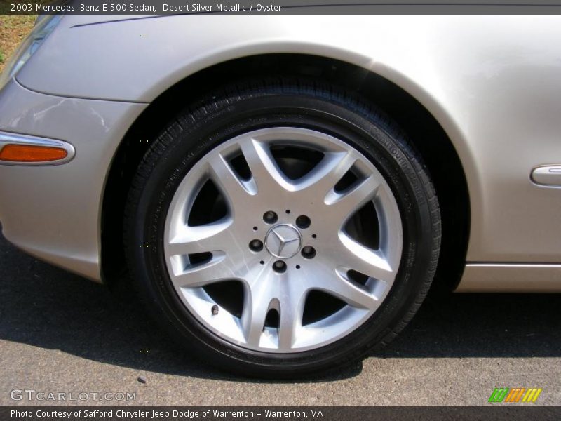 Desert Silver Metallic / Oyster 2003 Mercedes-Benz E 500 Sedan