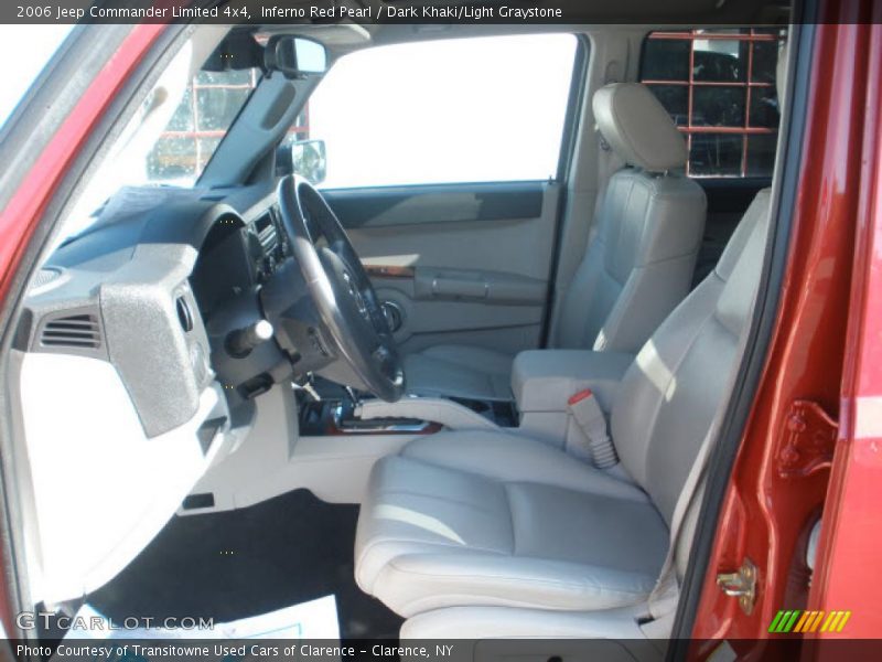 Inferno Red Pearl / Dark Khaki/Light Graystone 2006 Jeep Commander Limited 4x4