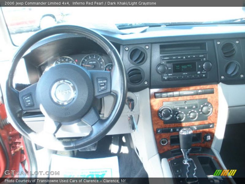 Inferno Red Pearl / Dark Khaki/Light Graystone 2006 Jeep Commander Limited 4x4