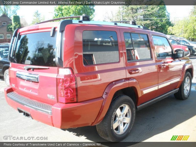 Inferno Red Pearl / Dark Khaki/Light Graystone 2006 Jeep Commander Limited 4x4
