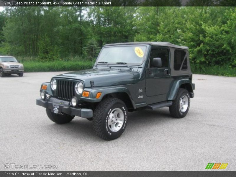 Shale Green Metallic / Khaki 2003 Jeep Wrangler Sahara 4x4