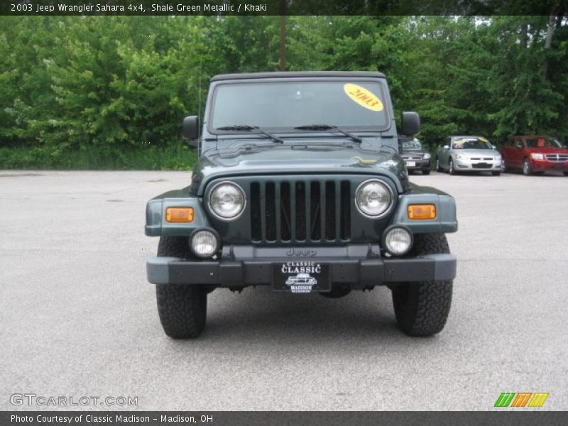 Shale Green Metallic / Khaki 2003 Jeep Wrangler Sahara 4x4