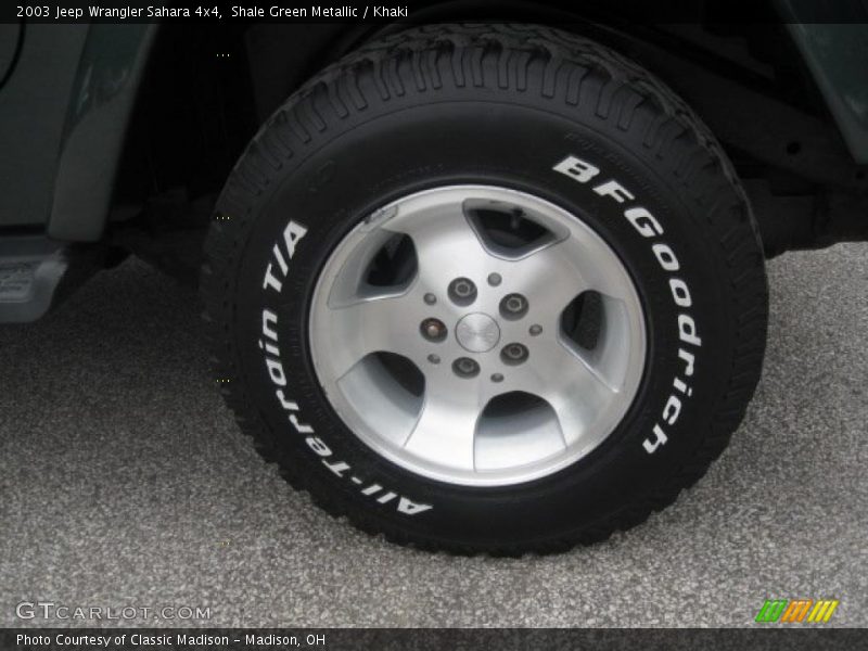 Shale Green Metallic / Khaki 2003 Jeep Wrangler Sahara 4x4