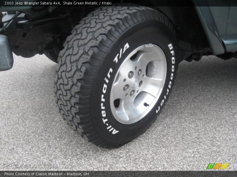 Shale Green Metallic / Khaki 2003 Jeep Wrangler Sahara 4x4