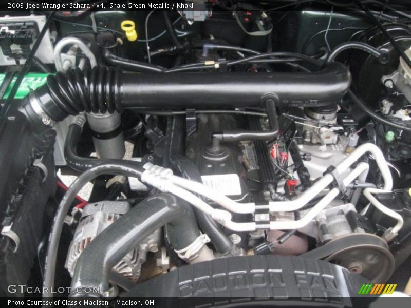 Shale Green Metallic / Khaki 2003 Jeep Wrangler Sahara 4x4
