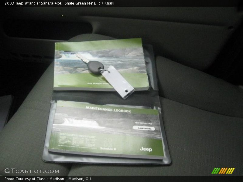 Shale Green Metallic / Khaki 2003 Jeep Wrangler Sahara 4x4