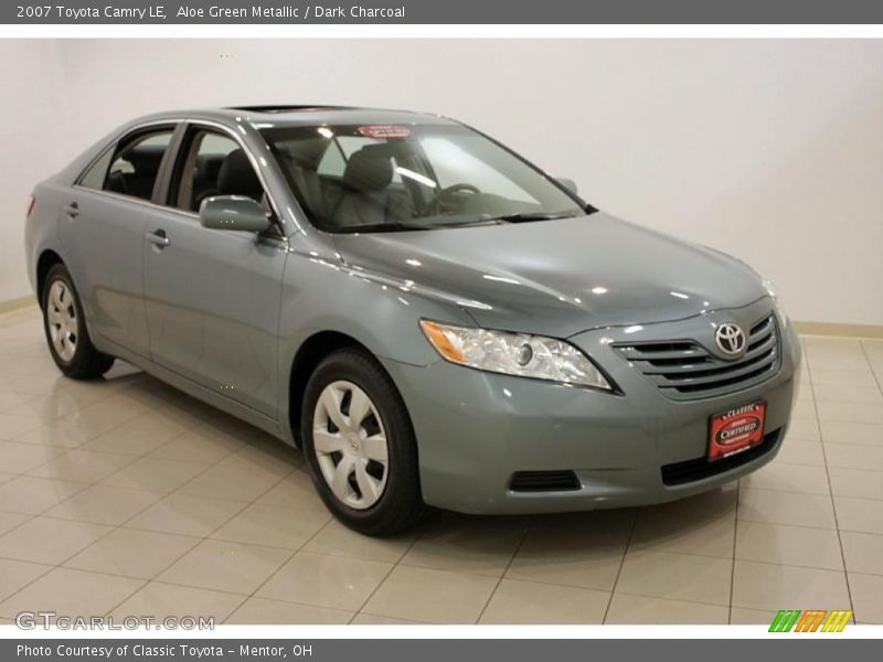 Aloe Green Metallic / Dark Charcoal 2007 Toyota Camry LE