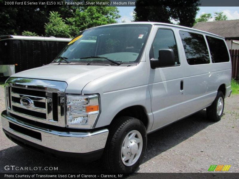 Silver Metallic / Medium Flint 2008 Ford E Series Van E150 XLT Passenger