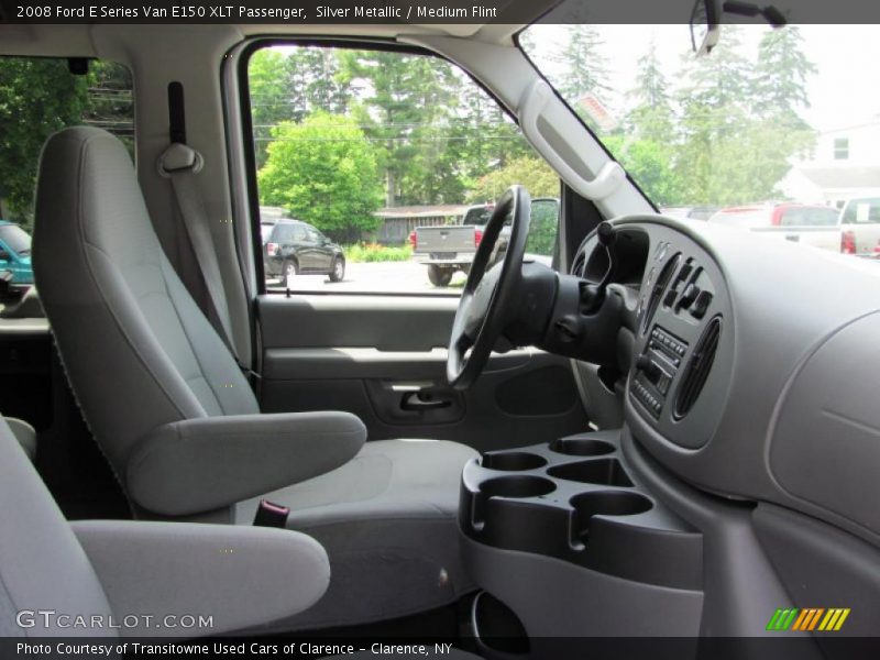 Silver Metallic / Medium Flint 2008 Ford E Series Van E150 XLT Passenger