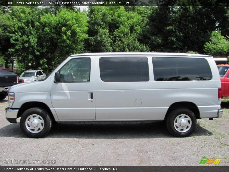 Silver Metallic / Medium Flint 2008 Ford E Series Van E150 XLT Passenger