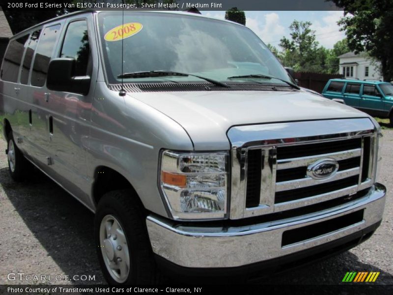 Silver Metallic / Medium Flint 2008 Ford E Series Van E150 XLT Passenger
