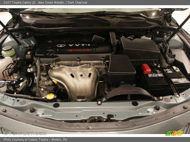 Aloe Green Metallic / Dark Charcoal 2007 Toyota Camry LE