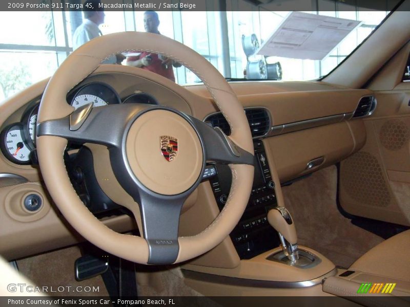 Macadamia Metallic / Sand Beige 2009 Porsche 911 Targa 4S