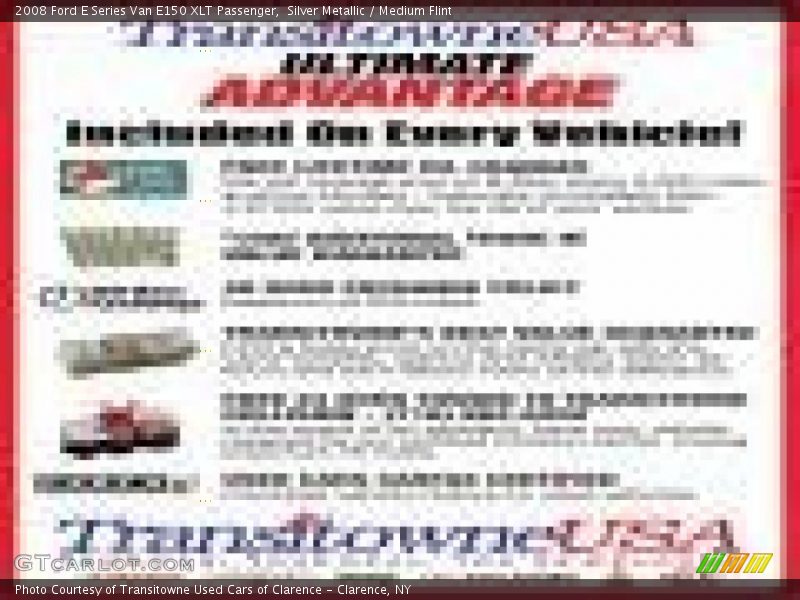 Silver Metallic / Medium Flint 2008 Ford E Series Van E150 XLT Passenger