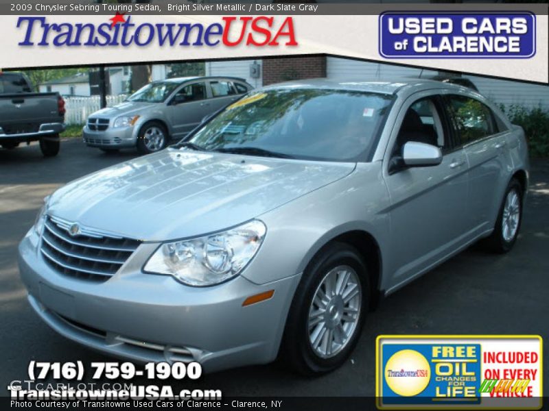 Bright Silver Metallic / Dark Slate Gray 2009 Chrysler Sebring Touring Sedan