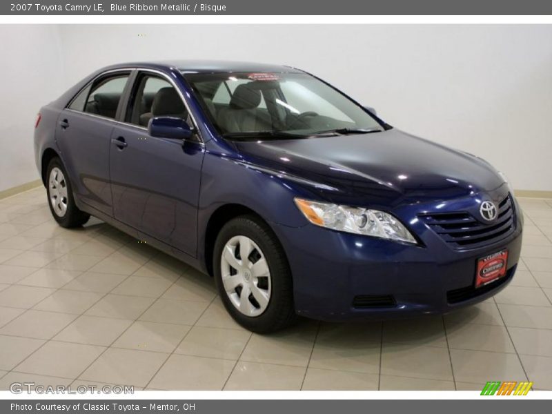 Blue Ribbon Metallic / Bisque 2007 Toyota Camry LE