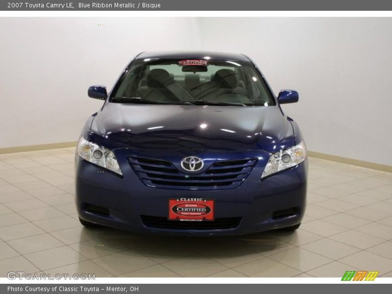 Blue Ribbon Metallic / Bisque 2007 Toyota Camry LE