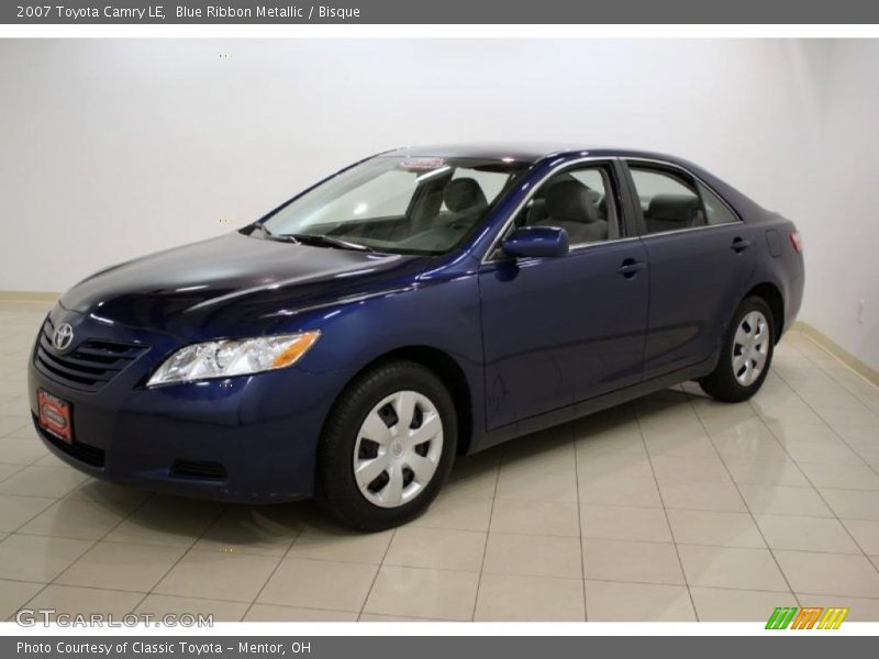 Blue Ribbon Metallic / Bisque 2007 Toyota Camry LE