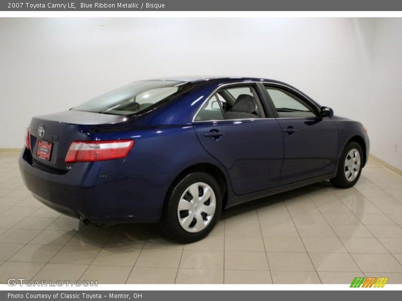 Blue Ribbon Metallic / Bisque 2007 Toyota Camry LE