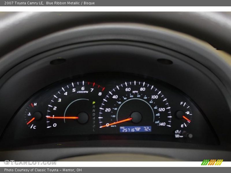 Blue Ribbon Metallic / Bisque 2007 Toyota Camry LE