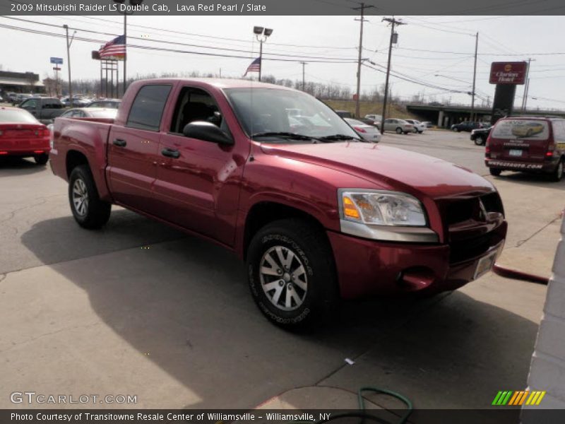 Lava Red Pearl / Slate 2009 Mitsubishi Raider LS Double Cab