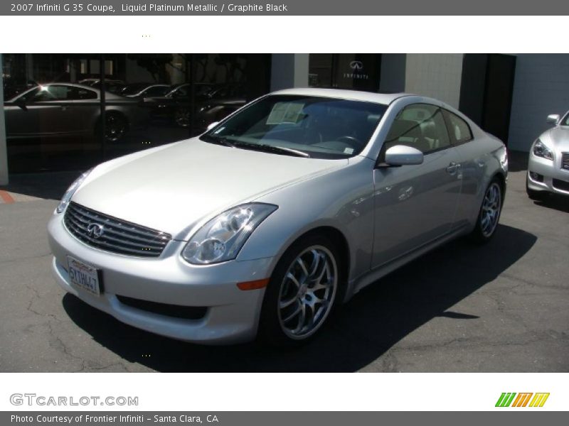 Liquid Platinum Metallic / Graphite Black 2007 Infiniti G 35 Coupe