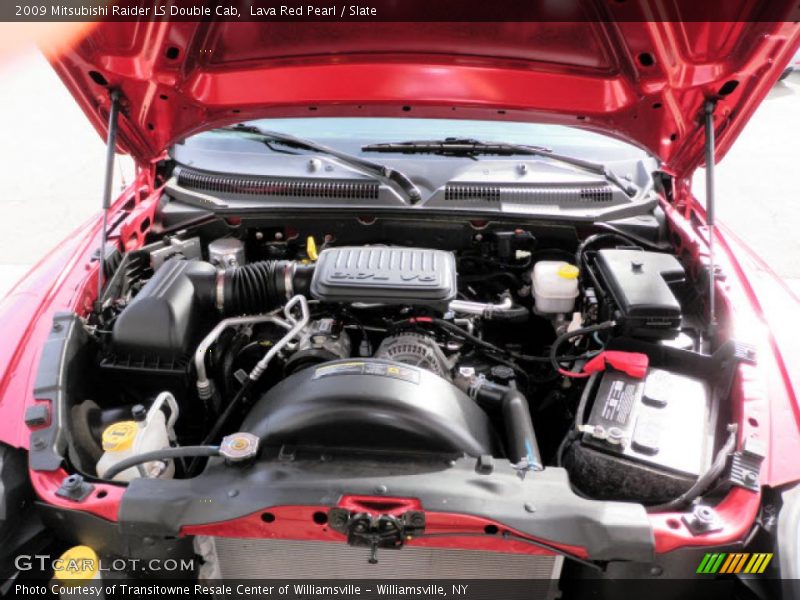 Lava Red Pearl / Slate 2009 Mitsubishi Raider LS Double Cab
