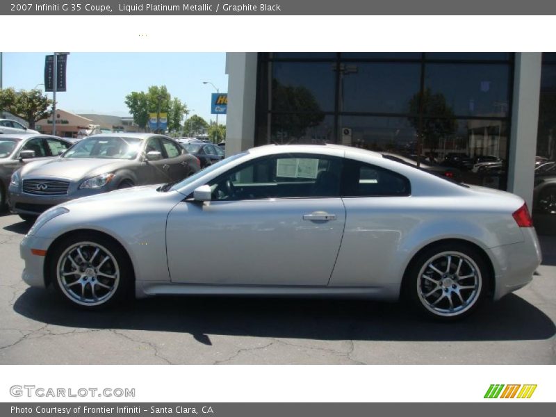 Liquid Platinum Metallic / Graphite Black 2007 Infiniti G 35 Coupe