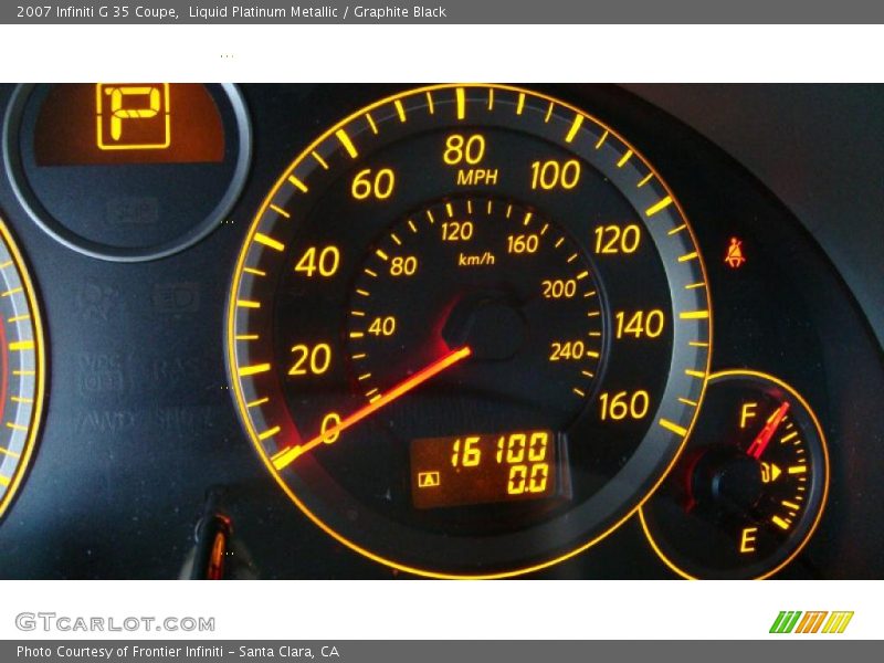 Liquid Platinum Metallic / Graphite Black 2007 Infiniti G 35 Coupe