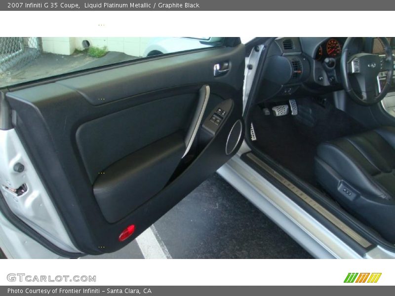 Liquid Platinum Metallic / Graphite Black 2007 Infiniti G 35 Coupe