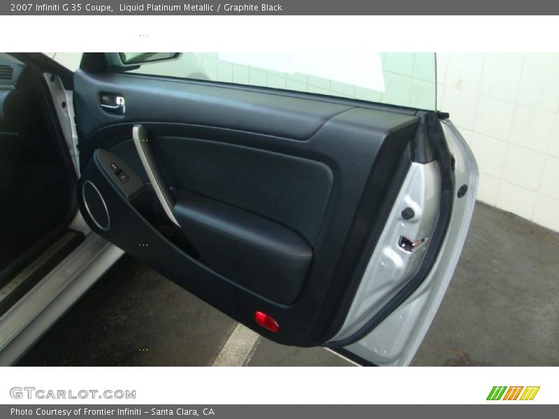 Liquid Platinum Metallic / Graphite Black 2007 Infiniti G 35 Coupe
