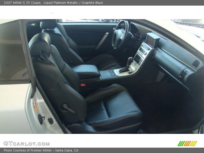 Liquid Platinum Metallic / Graphite Black 2007 Infiniti G 35 Coupe