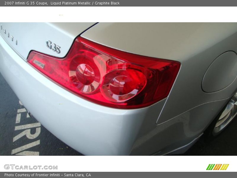Liquid Platinum Metallic / Graphite Black 2007 Infiniti G 35 Coupe