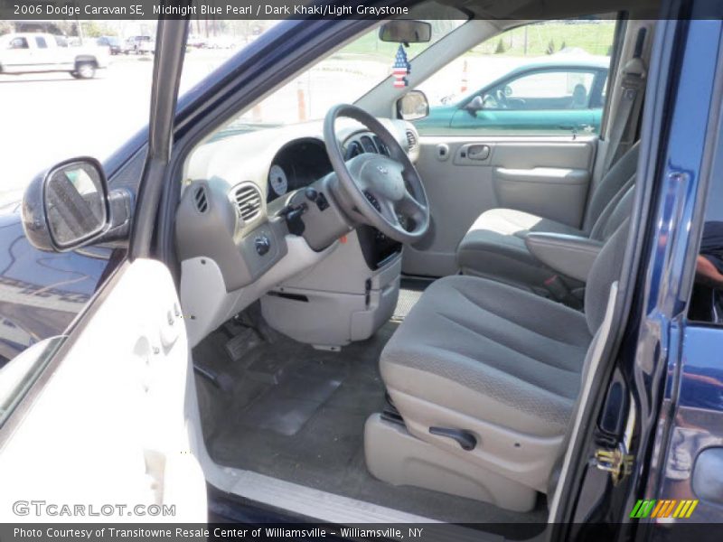 Midnight Blue Pearl / Dark Khaki/Light Graystone 2006 Dodge Caravan SE