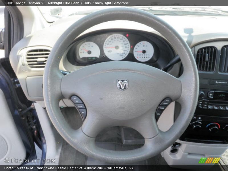 Midnight Blue Pearl / Dark Khaki/Light Graystone 2006 Dodge Caravan SE