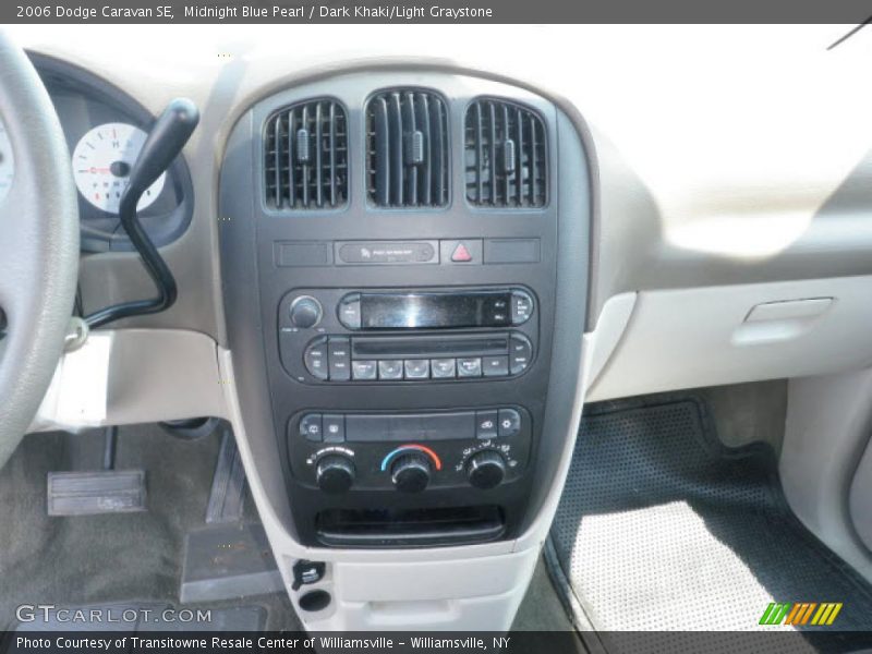Midnight Blue Pearl / Dark Khaki/Light Graystone 2006 Dodge Caravan SE