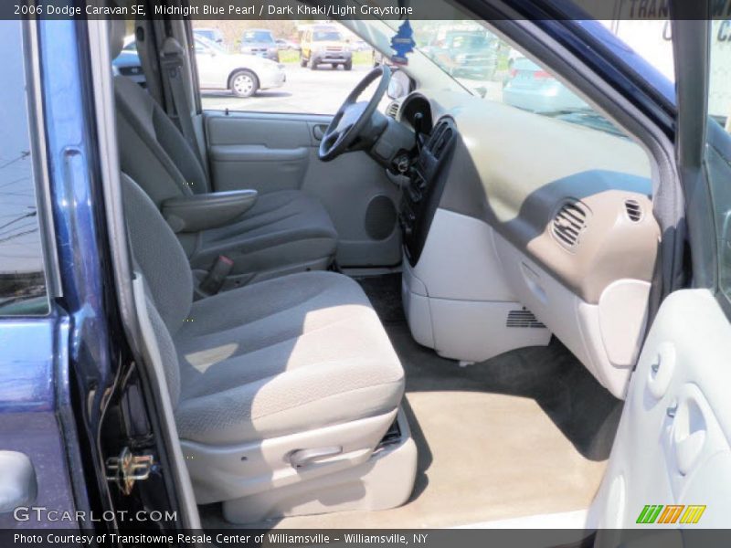 Midnight Blue Pearl / Dark Khaki/Light Graystone 2006 Dodge Caravan SE