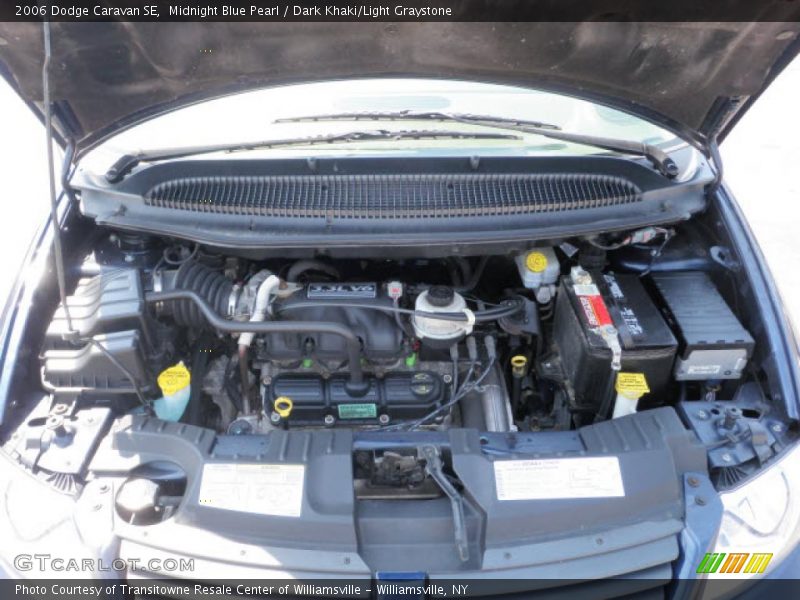 Midnight Blue Pearl / Dark Khaki/Light Graystone 2006 Dodge Caravan SE
