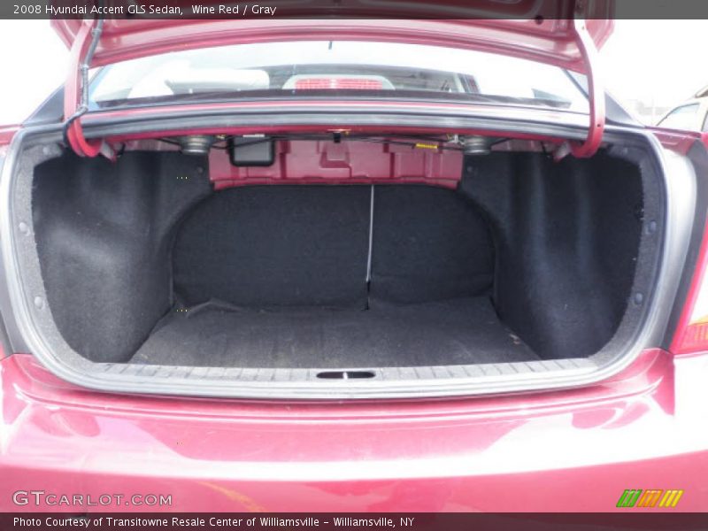 Wine Red / Gray 2008 Hyundai Accent GLS Sedan